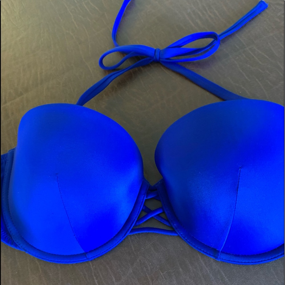 33DD Royal Blue wrap or no strap